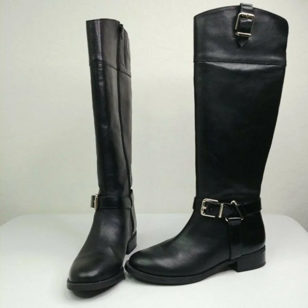INC FEDEE Women Riding Boots Black Size 6 International Concepts